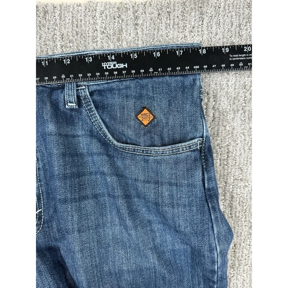 Wrangler 20X FR Jeans Relaxed Straight Leg Blue Denim Flame Resistant HRC2 36x36